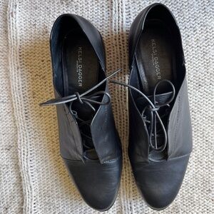 Kelsi Dagger Black Ankle Boots